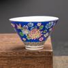 Taza de Té Kung Fu Simple Juego de Té Tazón de Té Cerámica Esmaltada Jingdezhen Taza Maestra Taza Individual Taza para Cata de Té