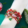 Europeo y Americano Transfronterizo Navidad Alce Arcilla Polimérica Suave Colorido Arcilla Polimérica Suave Pulsera Joyería Nicho Letra Traje de Pulsera Elástica
