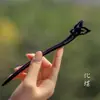 Colección de horquillas de ébano natural finamente talladas listas para usar de Chen, nuevos accesorios para el cabello de estilo chino Hanfu cheongsam, horquillas de madera al por mayor