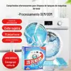 Comprimidos Efervescentes para Máquinas de Lavar Roupa, Agente de Limpeza Universal para Máquinas Domésticas de Tambor e Pulsador, Especial para Limpeza Profunda de Tambores de Máquinas de Lavar