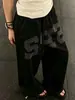 Pantalones de chándal anchos estilo americano con tachuelas para mujer y hombre, colección otoño 2026, diseño holgado y casual, pantalones deportivos de pierna curva