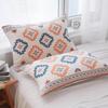 Toalla de almohada de algodón de gasa de cuatro capas al por mayor, toalla de cabeza de almohada individual para adulto europeo, color a doble cara disponible, suave y cómoda