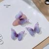 Joias de borboleta de organza para manicure cor de rede vermelha estilo fada gradiente xadrez requintado armadura de roupas decorações atacado