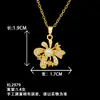 Collar para Mujer Transfronterizo Popular Collar de Perlas con Lazo Diseño de Nicho Versátil No se Desvanece Accesorios de Acero de Titanio de Gama Alta
