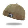 Sombrero para mujer, moderno, otoño e invierno, nuevo estilo japonés, sombrero de piel de melón, moderno, retro, costuras de pana, logotipo de letras, sombrero principal, hombre