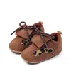 Sapatos de Bebê da Moda 0-1 Ano Sapatos Antiderrapantes para Crianças Estampa de Leopardo 0-12 Meses Sapatos de Bebê