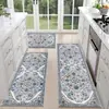 Alfombra de pasillo de estilo étnico bohemio transfronteriza, tapete de cocina resistente a la suciedad, alfombra de suelo larga absorbente de agua para lavadora, venta al por mayor