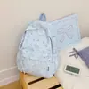 Mochila de novo estilo para estudantes do ensino fundamental II e médio, versão coreana estampada casual, estilo niche ins, bolsa para laptop de estudante com tema de floresta