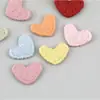 Patches Bordados de Coração Mini, Acessórios de Presilha para Crianças, Materiais e Componentes, Sapatos Infantis, Meias Florais, Acessórios, Acessórios de Roupa