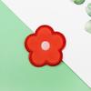Fábrica de Bordados de Dongguan Parche de Tela Bordado de Terciopelo Cristal Autoadhesivo Accesorios de Flor Roja Pequeña Parche Bordado Parche Parche de Tela