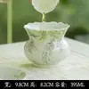 Conjunto de Chá Gongfu Sanyi Argila Nuvem Roxo Glicínia Pintado à Mão Gaiwan de Cerâmica Bule Xícaras Pires Acessórios para Cerimônia do Chá