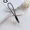 Cordão de Celular Estilo Ins com Tira de Pulso Trançada e Espaçador Transparente Acessório de Celular Dopamina