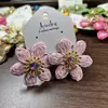Pendientes Florales Grandes de Rafia Estilo Vacacional Junto al Mar Populares de Lujo Ligero Pendientes de Estrella de Mar Pendientes Elegantes de Nicho