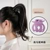 3.5cm Zhou Yangqing mismo estilo Celebridad de Internet agarre pequeño artefacto fijo para coleta alta clip de tiburón para la parte posterior de la cabeza negro