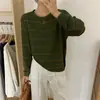 Suéter fino a rayas de otoño para mujer, nuevo diseño de primavera y otoño de 2024, top básico de alta gama con sentido de nicho.