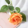 Guau Terciopelo Simulado Personalizado Rosa Individual Decoración de Pared de Flores Casera Boda Día de San Valentín Pared de Flores en Cascada Roja Mano