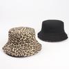 Sombrero de Verano para Mujer Versión Coreana Reversible Más Fácil de Combinar Casual Colorido Estampado de Leopardo Sombrero de Pescador Celebridad de Internet Estilo Japonés Retro Literario Sombrero de Cubeta