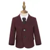 Conjunto de traje para niños, traje formal de anfitrión/caballero para niños, atuendo de actuación para recital de piano, chaqueta de traje para el primer cumpleaños de niña de las flores