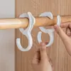 Gancho Tipo S Tipo Cartão Gancho de Guarda-roupa Doméstico Tipo Sem Furo Cozinha Banheiro Tipo Fivela Gancho de Mesa