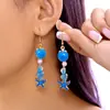 Brincos de Férias Estilo Oceano Brincos de Estrela do Mar Pérola Brincos de Concha para Mulheres 2026 Verão Novos Brincos Estilo Oceano