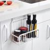 Estante de Almacenamiento Trasero para Puerta de Gabinete Transfronterizo, Cesta Colgante Multicapa Sin Clavos, Estante para Almacenamiento de Especias de Cocina, Estante con Ganchos para Almacenamiento de Dormitorio