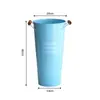 Balde para Flores Estilo Nórdico para el Hogar, Balde para Flores Frescas de Floristería, Cubo Decorativo de Lata, Balde para Flores de Agua Profunda, Jarrón Grande de Pie