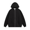 Sudadera con capucha de terciopelo de color puro simple retro americano para hombres y mujeres en otoño e invierno, oversize, casual, versátil, chaqueta para pareja