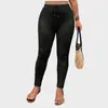 Suministro Exclusivo Transfronterizo de Pantalones Blancos de Cintura Alta Ajustados para Mujer, Adecuados para Uso Casual, Adelgazantes y Levanta Glúteos, Tallas Grandes para Mujeres con Curvas, Estilo Delgado para Primavera y Verano