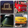 Flecha guía reflectante de 15 cm, sticker de productos genuinos, sticker reflectante para camión, parachoques de coche de excavadora, sticker de advertencia para coche