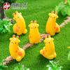 Micro Paisagem Desenho Animado Enfeites Girafa Fofa Jardinagem Decorações DIY Acessórios para Pendurar Enfeites Pequenos para Mesa Carro
