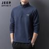 Nuevo top de forro polar Otoño 2022 casual para hombre, suéter de media cremallera, cuello alto, ropa de forro polar para hombre 2106