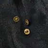 Botones Metálicos Vintage en Forma de Corazón, Exquisitos Botones Decorativos Pequeños Estilo Chanel Multicolor para Trajes y Abrigos, Botones de Camisa de Alta Gama Cosidos a Mano