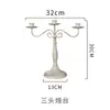Candelabro de Hierro Retro Vintage Estilo Europeo para Decoración de Fiestas de Cumpleaños, Bodas, Mesas de Comedor, Cenas Románticas a la Luz de las Velas y Accesorios de Fotografía