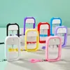 Botella recargable portátil estilo tarjeta de 38-50 ml para perfume, cosméticos, spray desinfectante de alcohol, cubierta de silicona