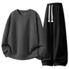 [M-8XL] Conjunto Esportivo Casual Outono 2026 Tamanho Plus para Homens, Moletom Versátil e Calças Casuais Modernas para Homens