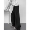 Calidad TikTok Verano Nuevo Hombres Retro Americano Diseño Patchwork Pantalones Casuales Curvos con un Toque de Alta Gama en Tallas Grandes