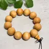 Pulsera de Cuentas de Sándalo Natural de Buda para Hombres, Madera de Palo de Rosa, Huanghuali, Cuentas de Madera de Agarwood, Pulsera de Cuentas de Oración