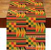 Amazon Quente Novo Bandeira de Mesa Kwanzaa Mesa de Jantar Sala de Jantar Sala de Estar Decoração Venda Direta da Fábrica Material de Linho