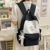 Mochila escolar muy elegante para estudiantes de secundaria mujeres, mochila con estampado de temática forestal de gran capacidad, diseño lindo de estrella, mochila ligera de viaje