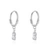 Pendientes de plata de ley S999, pendientes de pie, pendientes de plata de ley para mujer, pendientes pequeños circulares, pendientes de oro, pendientes gratis