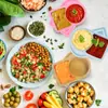 Pote de Silicone para Almoço Pode Ser Aquecido no Micro-ondas, Compartimento de Pote de Almoço, Pote de Almoço de Grau Alimentício, Pote de Silicone para Lanches