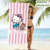 Toalla de Playa Transfronteriza Nueva Sanrio Hello Kitty Microfibra Secado Rápido Toalla de Baño de Playa para Niños