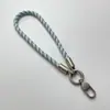 Correa tejida de poliéster de 7 mm para teléfono con hebilla en forma de corazón, correa de muñeca anti-pérdida, pulsera para botella de agua, llavero, correa para cámara, correa de muñeca