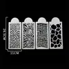 Molde de spray con estampado de animales, molde de impresión de bordes con textura de cocodrilo y cebra, juego de plantillas elegantes para bordes de pastel, venta al por mayor
