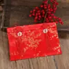 Casamento 60.000-100.000 Grandes Envelopes Vermelhos para Recém-Casados, Festivos Envelopes Vermelhos de Tecido Estilo Chinês, Fecho de Segurança Estilo Chinês, Pacote Atacado de 10.000 Yuan