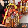 Festival de Mediados de Otoño, hermosas flores y una luna llena, nuevas decoraciones de flores secas estilo chino para la entrada, adornos de pared para el recibidor, decoraciones festivas, Bricolaje