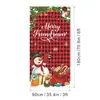 Amazon Transfronterizo Cubierta de Puerta Navideña Merrychristmas Elementos de Grinch Bandera Colgante Cortina de Puerta