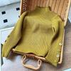 [En stock, suéter para niñas, otoño nuevo, jersey de cuello alto medio para niños, top ajustado, ropa de punto de estilo coreano para niños]