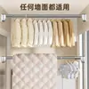 Barra Multifuncional para Colgar Ropa sin Taladro, Barra Telescópica de Acero Inoxidable, Barra para Cortina de Ducha, Barra para Techo de Armario, Balcón, Dormitorio