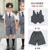 Conjunto de uniforme escolar de estilo británico para estudiantes de primaria, mesa de actuación, coro, graduación infantil, jardín de infancia, verano